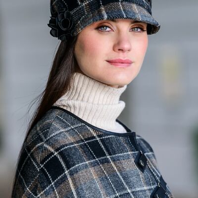 Damen 100% Wolle Newsboy Cap 21