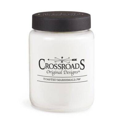 CROSSROADS CANDLE 2 wick scented candle TOASTED MARSHMALLOW 737g