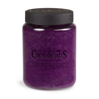 CROSSROADS CANDLE 2 wick scented candle SUN RIPENED GRAPE 737g
