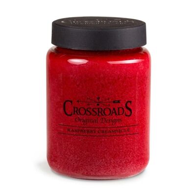 CROSSROADS CANDLE 2 wick scented candle RASPBERRY CREAMSICLE 737