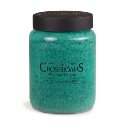 CROSSROADS CANDLE 2 wick scented candle GUAVE & CUCUMBER 737g