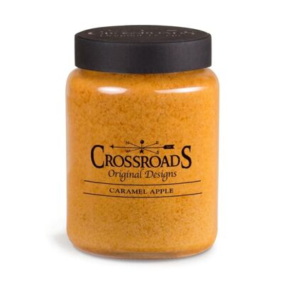 CROSSROADS CANDLE 2 wick scented candle CARAMEL APPLE 737g