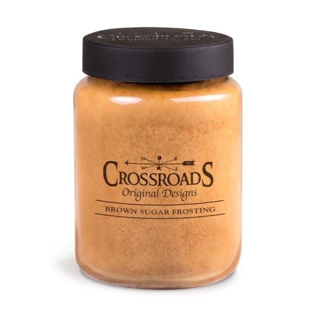 CROSSROADS CANDLE Candela profumata a 2 stoppini BROWN SUGAR FROSTING 737