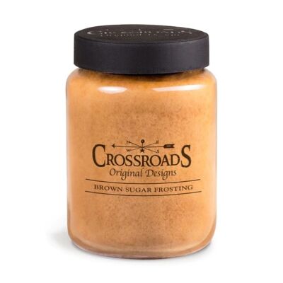 CROSSROADS CANDLE Bougie parfumée 2 mèches BROWN SUGAR FROSTING 737