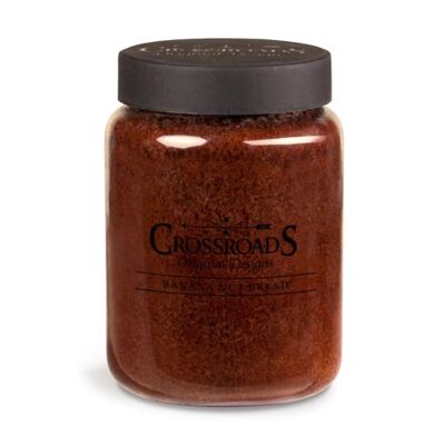 CROSSROADS CANDLE 2 wick scented candle BANANA NUT BREAD 737g