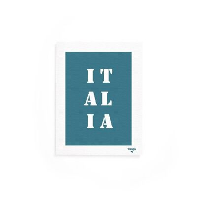 Affiche "Italie" bleue