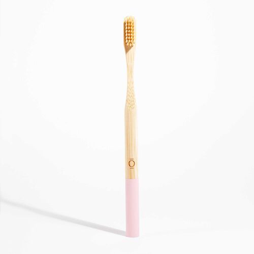 YOKU Bamboo Toothbrush in Rosewater Pink
