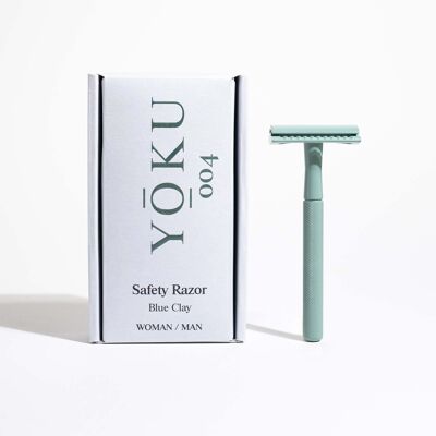 YOKU Safety Razor in Blue Clay