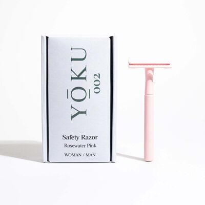 YOKU Safety Razor in Rosewater Pink
