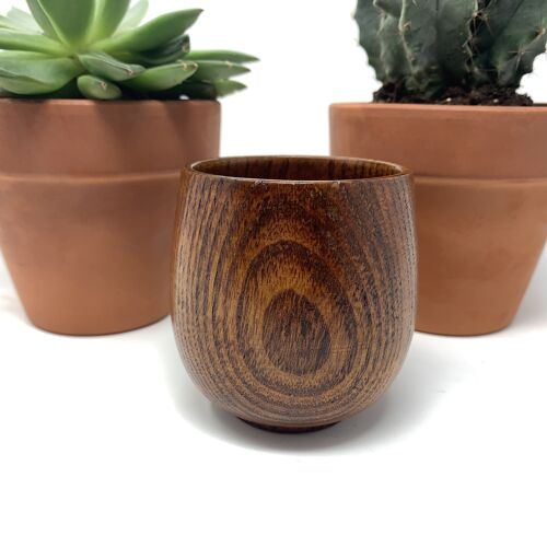 Handmade Japanese-Style Wooden Tea Cup