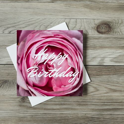 Happy Birthday Pink Rose