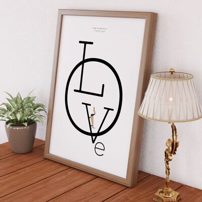 L is for love dog vocabulary print