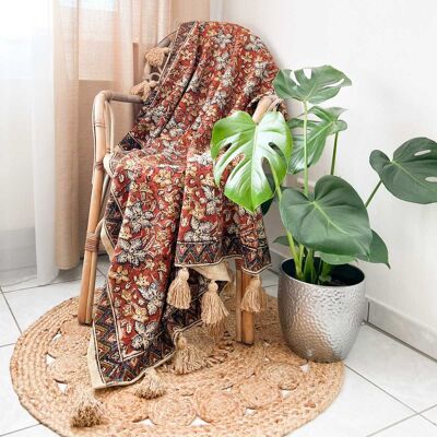 Handmade traditional Indian blanket 120 x 160 cm | Sonava