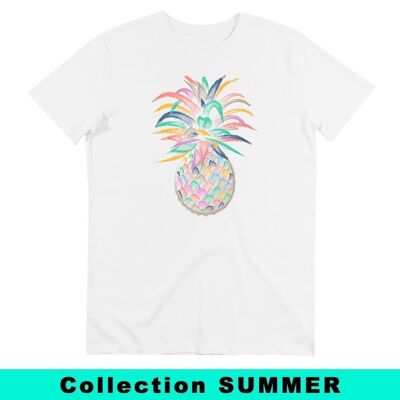 T-shirt ananas multicolore