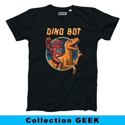 T-shirt Dino Bot - Temi di dinosauri e robot