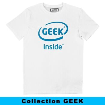 T-shirt Geek Inside - Détournement logo Intel - Unisexe 1