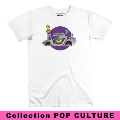 Marty + Doc T-shirt - Back To The Future x The Simpsons