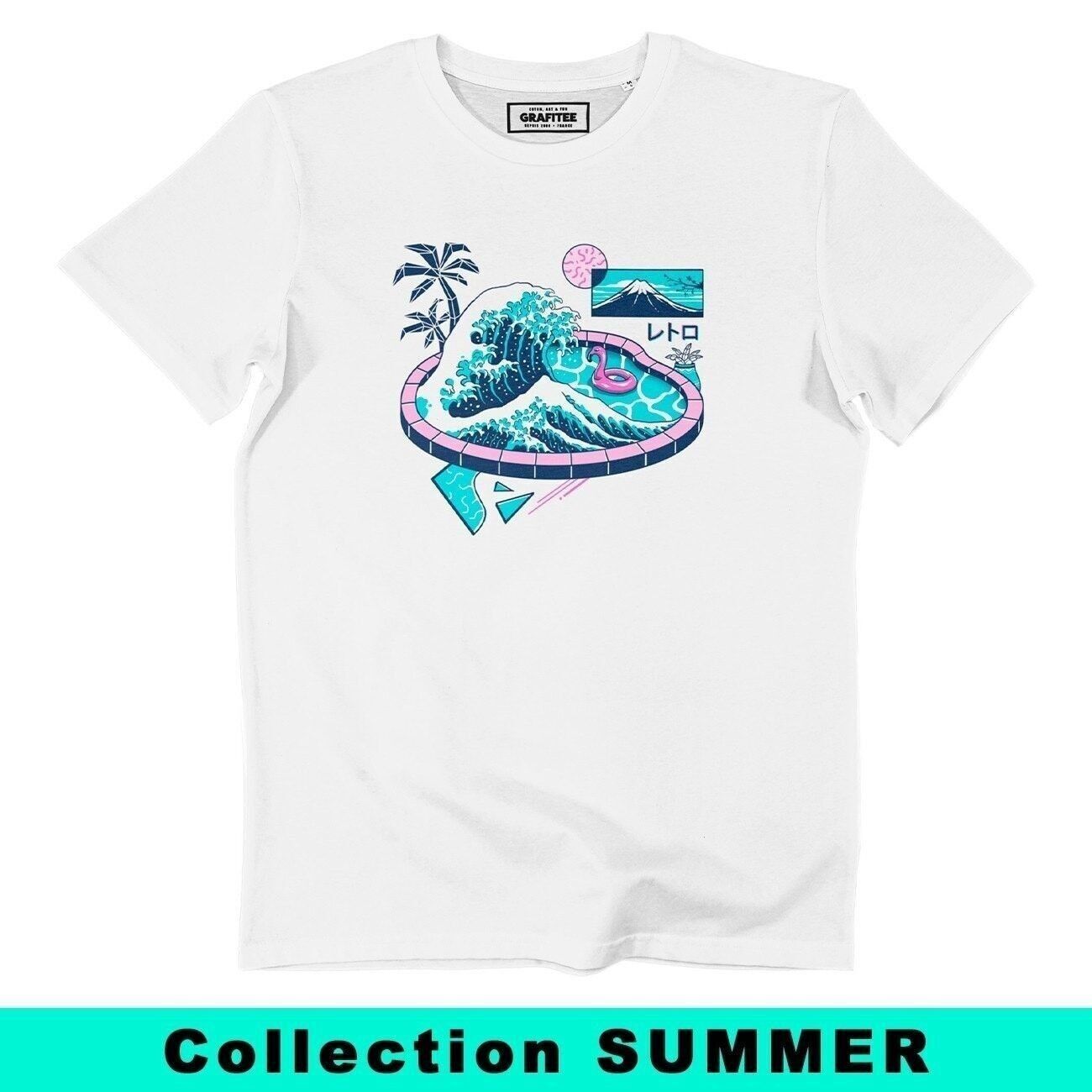 Maglietta da piscina Vaporwave