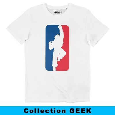 Street Fighter vs NBA T-Shirt - Sports Hijacked Logo T-Shirt