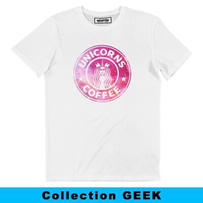 Einhörner-Kaffee-T-Shirt - Einhorn- und Starbucks-Logo-T-Shirt