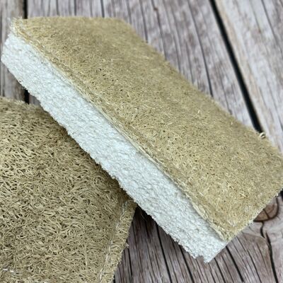 Esponja de esponja vegetal para lavar la cocina