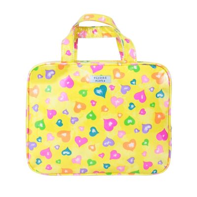Neceser Happy Hearts Large Hold All Cosmetic Bag