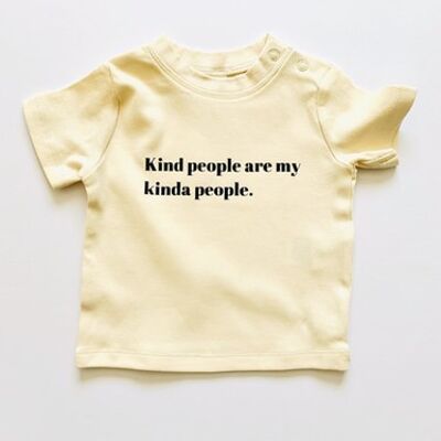 Kind People T-shirt - natural/black print