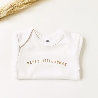 Happy Little Human Bodysuit - Cotton Romper