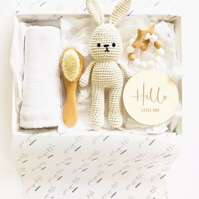 Hello Bunny Gift Set - Tanned (brown)