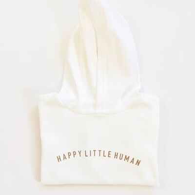Happy Little Human Cotton Hoodie