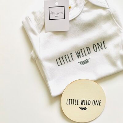 Little Wild One Bodysuit - Grey
