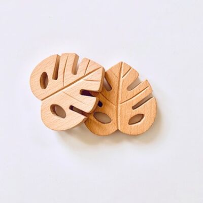 Monstrea Leaf Wooden Teether