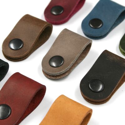 Cable organizer leather
