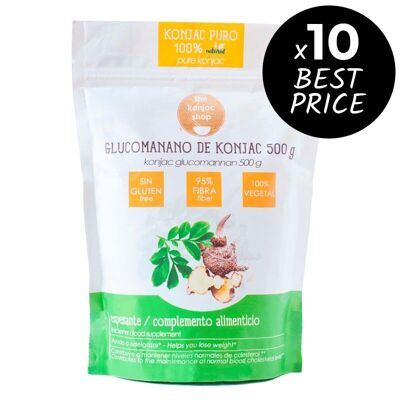 Pure glucomannan flour 500g(PACKH500)