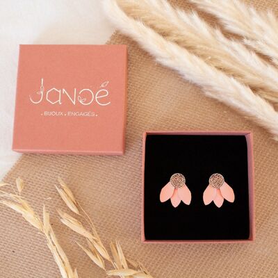 Gina Earrings - Powder Pink