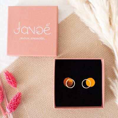 Rosie Earrings - Tangerine