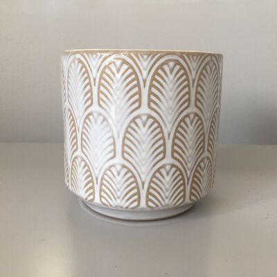 Dual wick leaf decal candle - Citrus basil