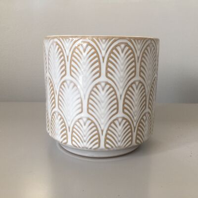 Dual wick leaf decal candle - Himalayan cedar & Jasmine