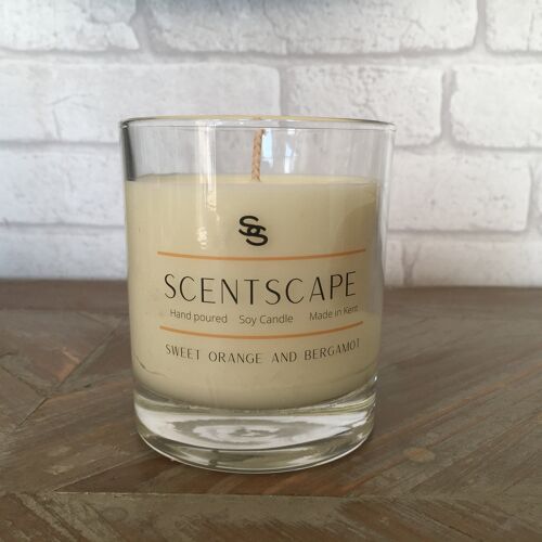 Sweet orange and bergamot - single wick candle