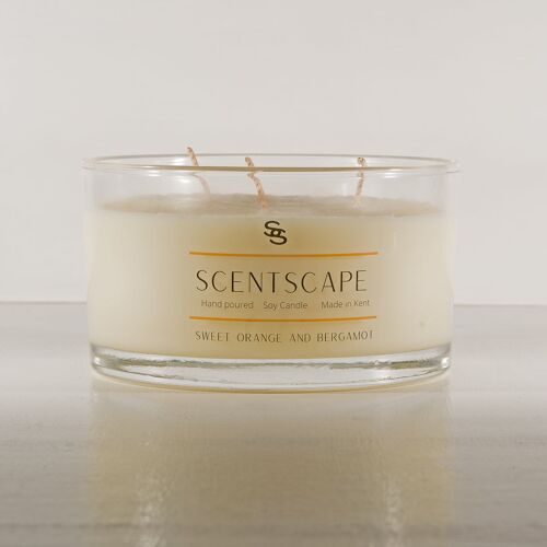 Sweet orange and bergamot - medium triple wick