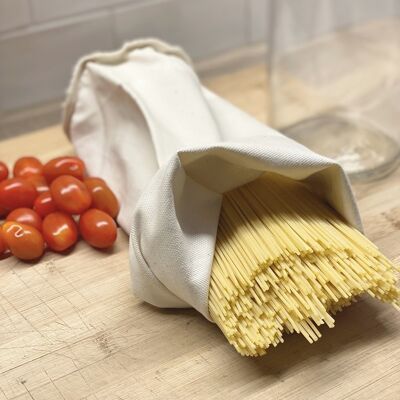 Bulk bag for spaghetti - natural organic cotton