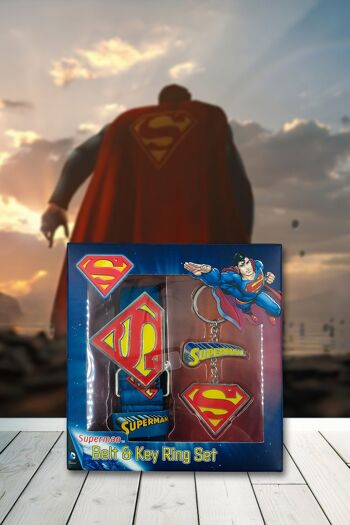 Ensemble ceinture et porte-clés DC Superman 3-6 ans 6