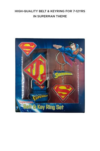 Ensemble ceinture et porte-clés DC Superman 3-6 ans 7