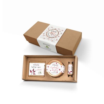 Caja cosmética con aceite de semilla de rosa mosqueta de Grapoila