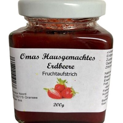 Grandma's homemade strawberry fruit spread 200g