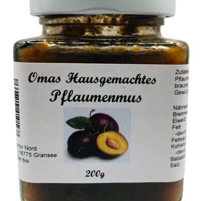 Grandma's homemade plum jam 200g