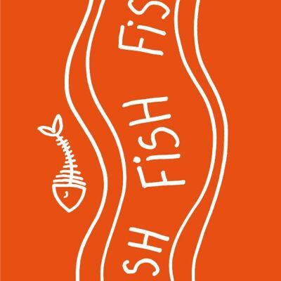 Callcard® iPhone 10 Fishriv arancione
