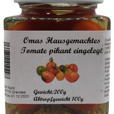 Pomodori fatti in casa della nonna sott'aceto piccanti 200g