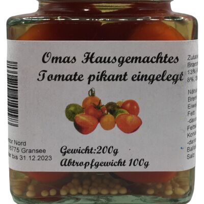 Omas Hausgemachtes Tomaten pikant eingelegt 200g