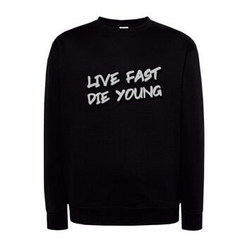 Live Fast Die Young - Sweat unisexe - Blanc 3